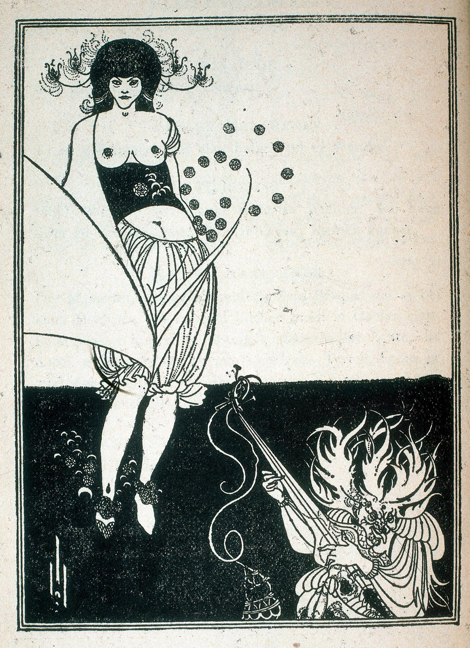 Salome, az Oscar Wilde által írt darab illusztrációja alkotó: Aubrey Beardsley
