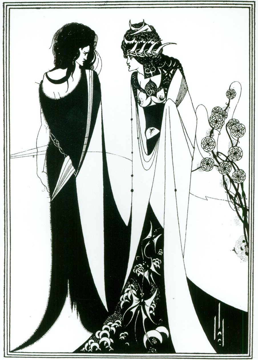 Salome édesanyjával, Heródiással alkotó: Aubrey Beardsley