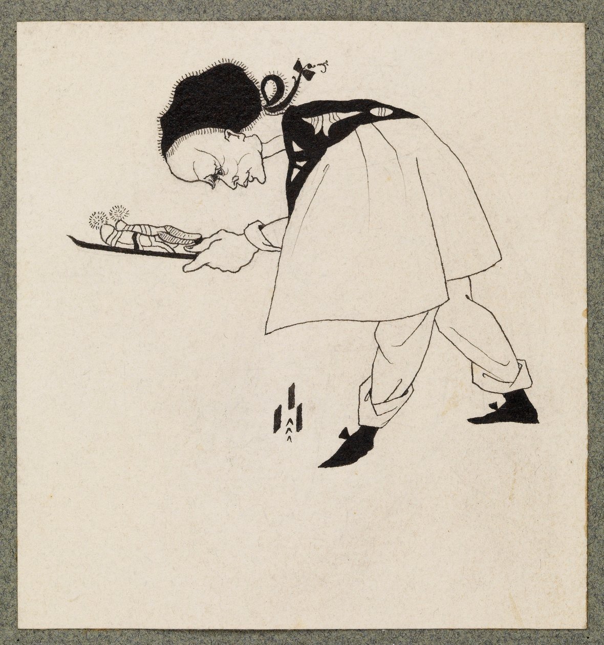 Papucsot cipelő szolga, 1893 alkotó: Aubrey Beardsley