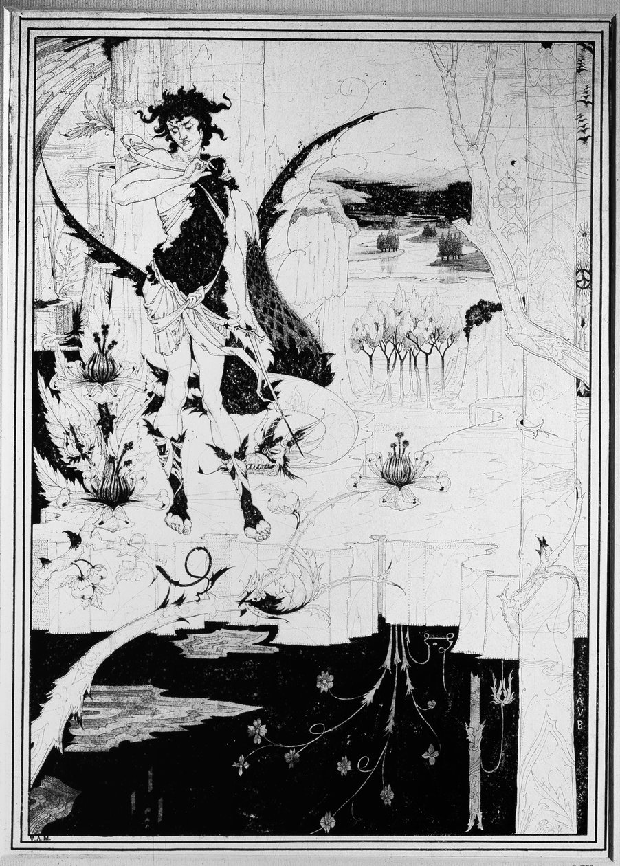 Siegfried, Wagner „A Nibelung gyűrűje” II. felvonásából alkotó: Aubrey Beardsley