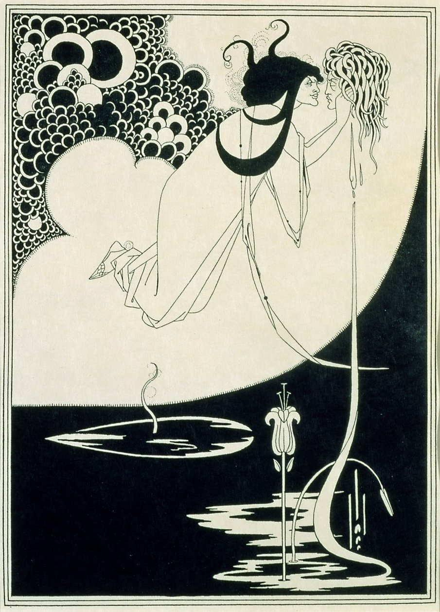 A csúcspont, Oscar Wilde „Salome” című művéből készült illusztráció alkotó: Aubrey Beardsley