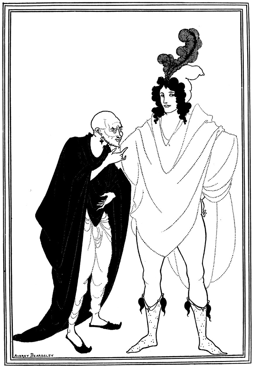 A Hírmondó vizsgálata alkotó: Aubrey Beardsley