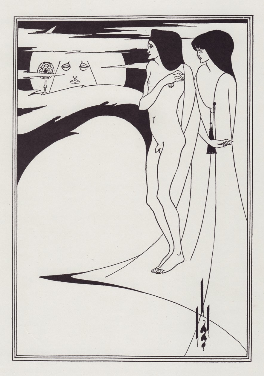 A nő a Holdban, 1893. alkotó: Aubrey Beardsley