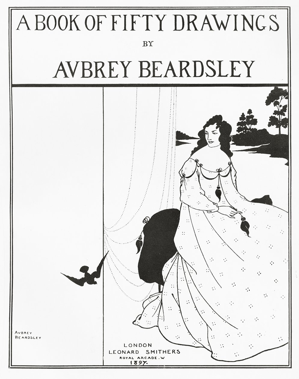 Címlap az „Ötven rajz könyvéhez”, 1897 alkotó: Aubrey Beardsley