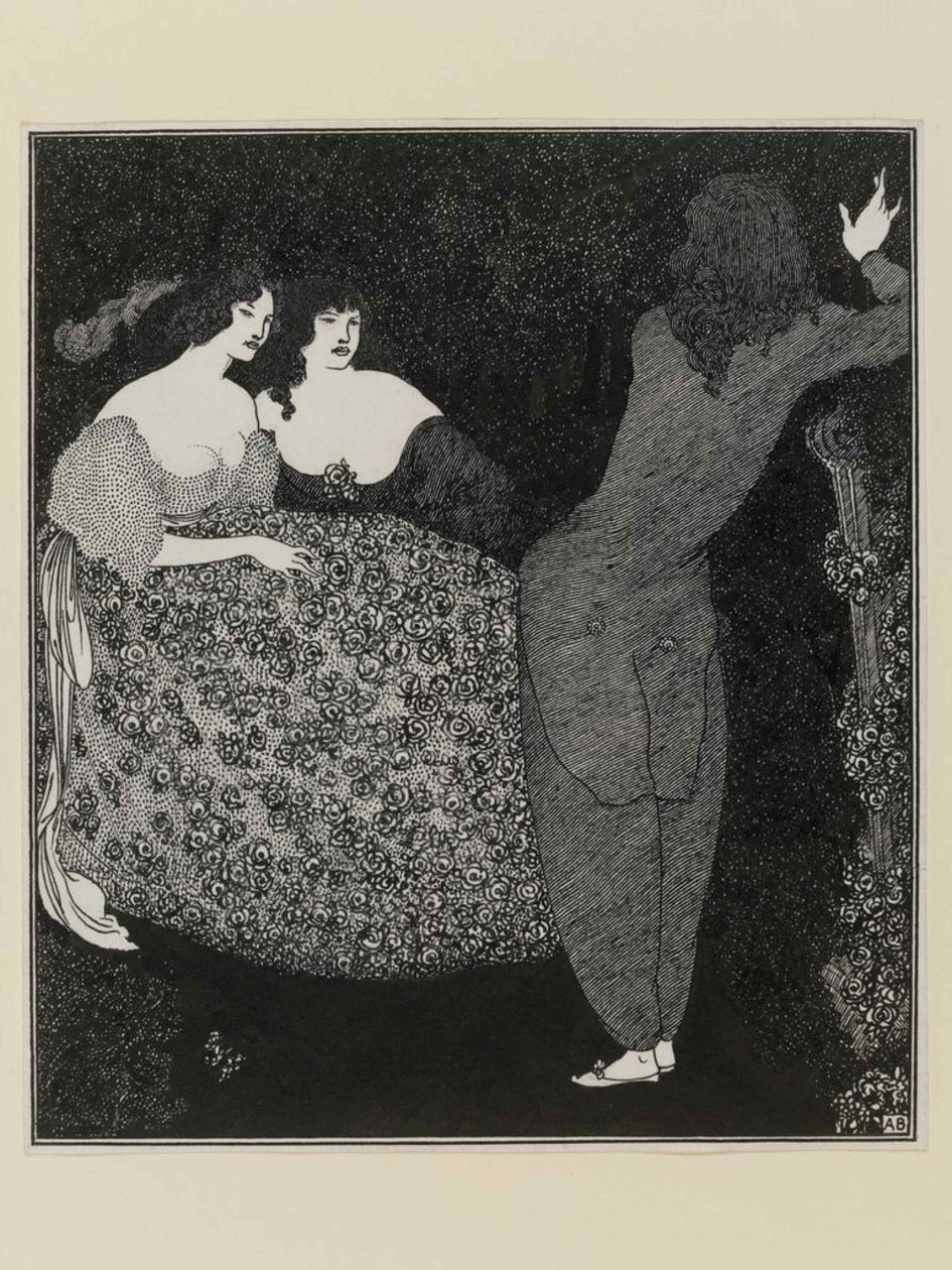 Trisztán és Izolda, 1896. alkotó: Aubrey Beardsley