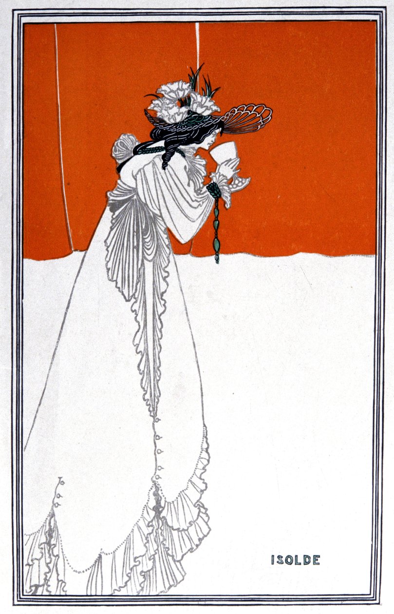 Yseult iszik a Philtre-ben, Anglia, 1900 körül alkotó: Aubrey Beardsley