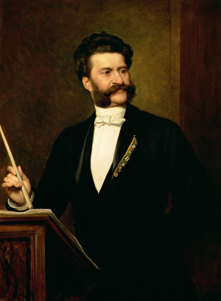 Ifjabb Johann Strauss, 1888 alkotó: August Eisenmenger