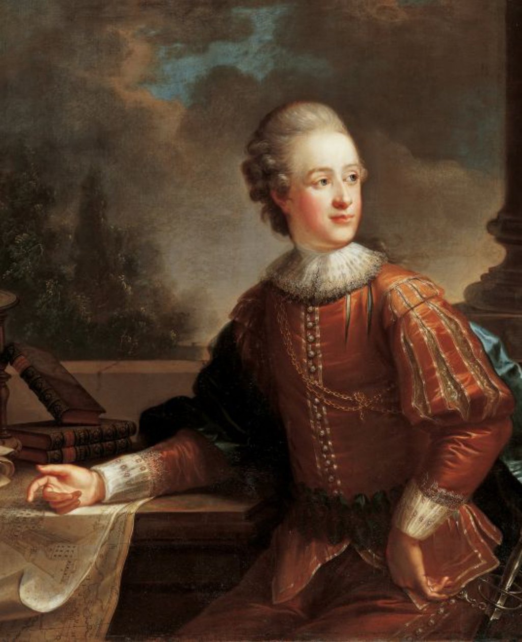 I. Alois liechtensteini herceg portréja alkotó: August Friedrich Oelenhainz