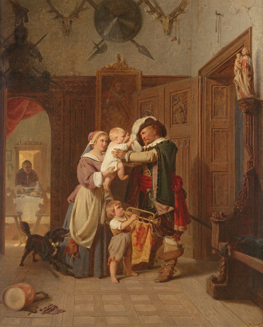 A lovag visszatérése, 1855 alkotó: August Friedrich Siegert