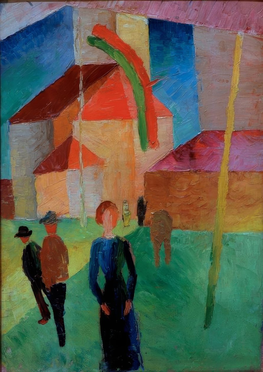 Lobogós templom alkotó: August Macke