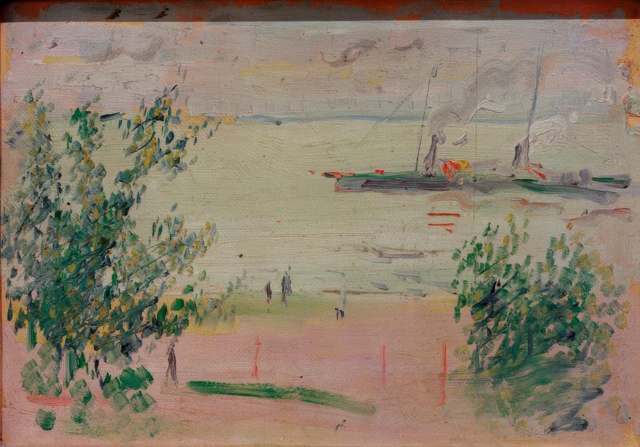 Herselnél a Rajna mellett alkotó: August Macke