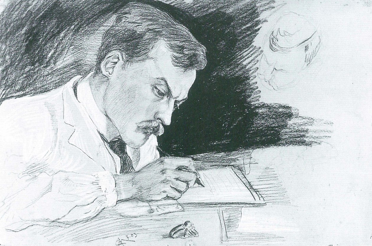 Portréja dr. Ludwig Deubner alkotó: August Macke