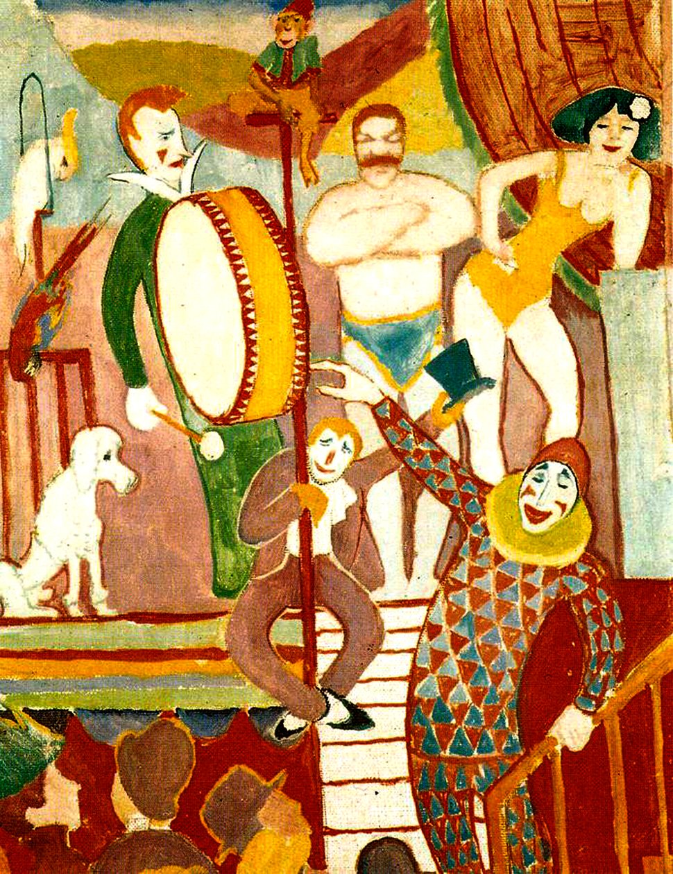 Cirkuszi artisták, 1911 alkotó: August Macke