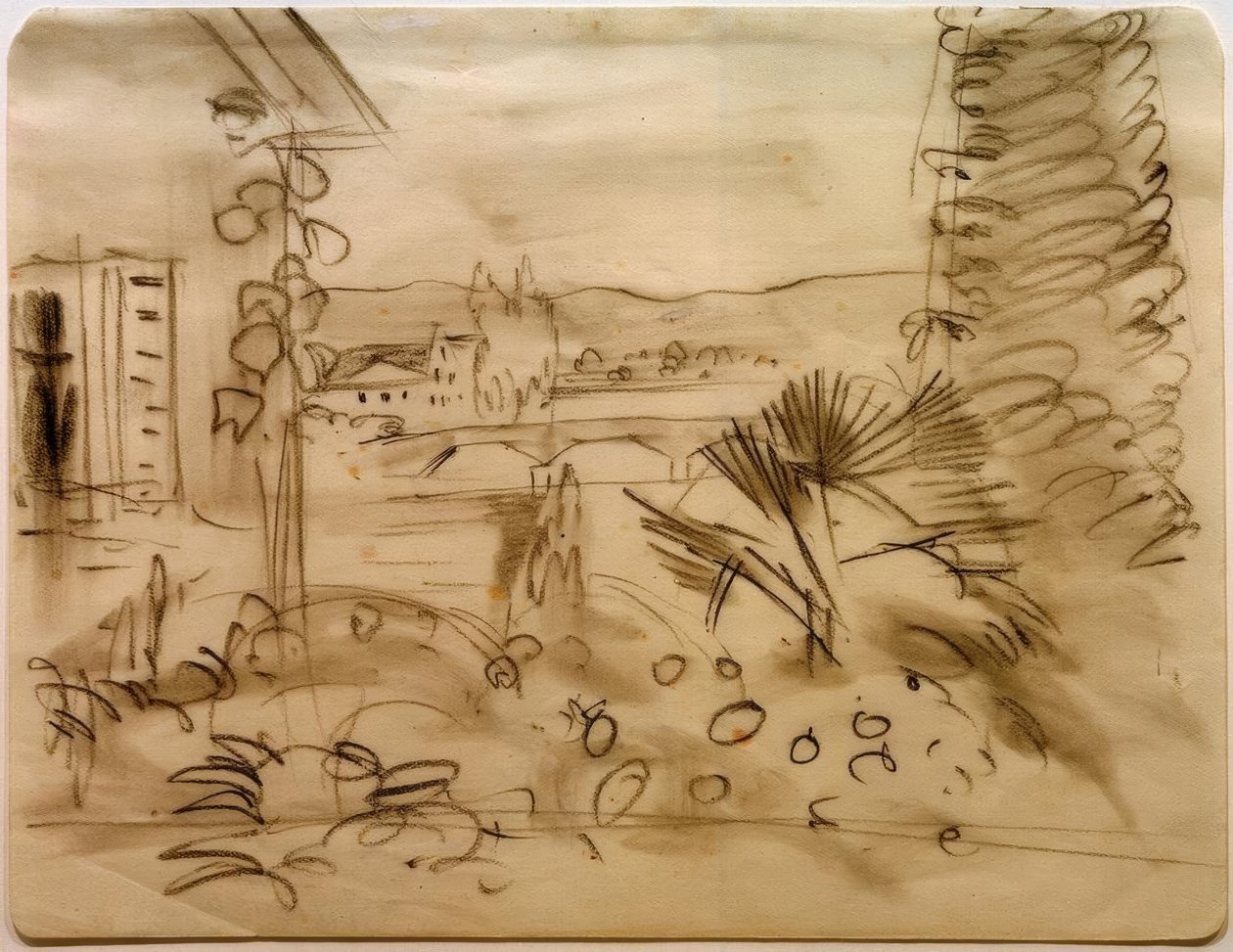 Kerti ház a Rhône völgyében alkotó: August Macke