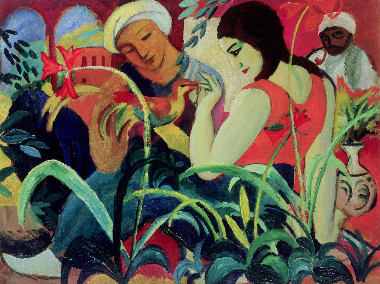 Keleti nők (Odaliszkok), 1912 alkotó: August Macke