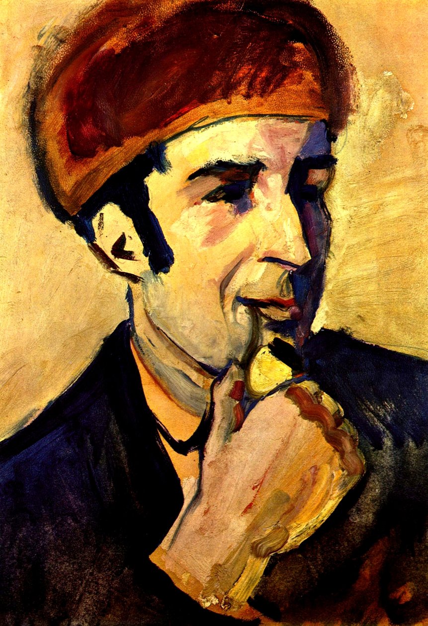 Franz Marc arcképe alkotó: August Macke