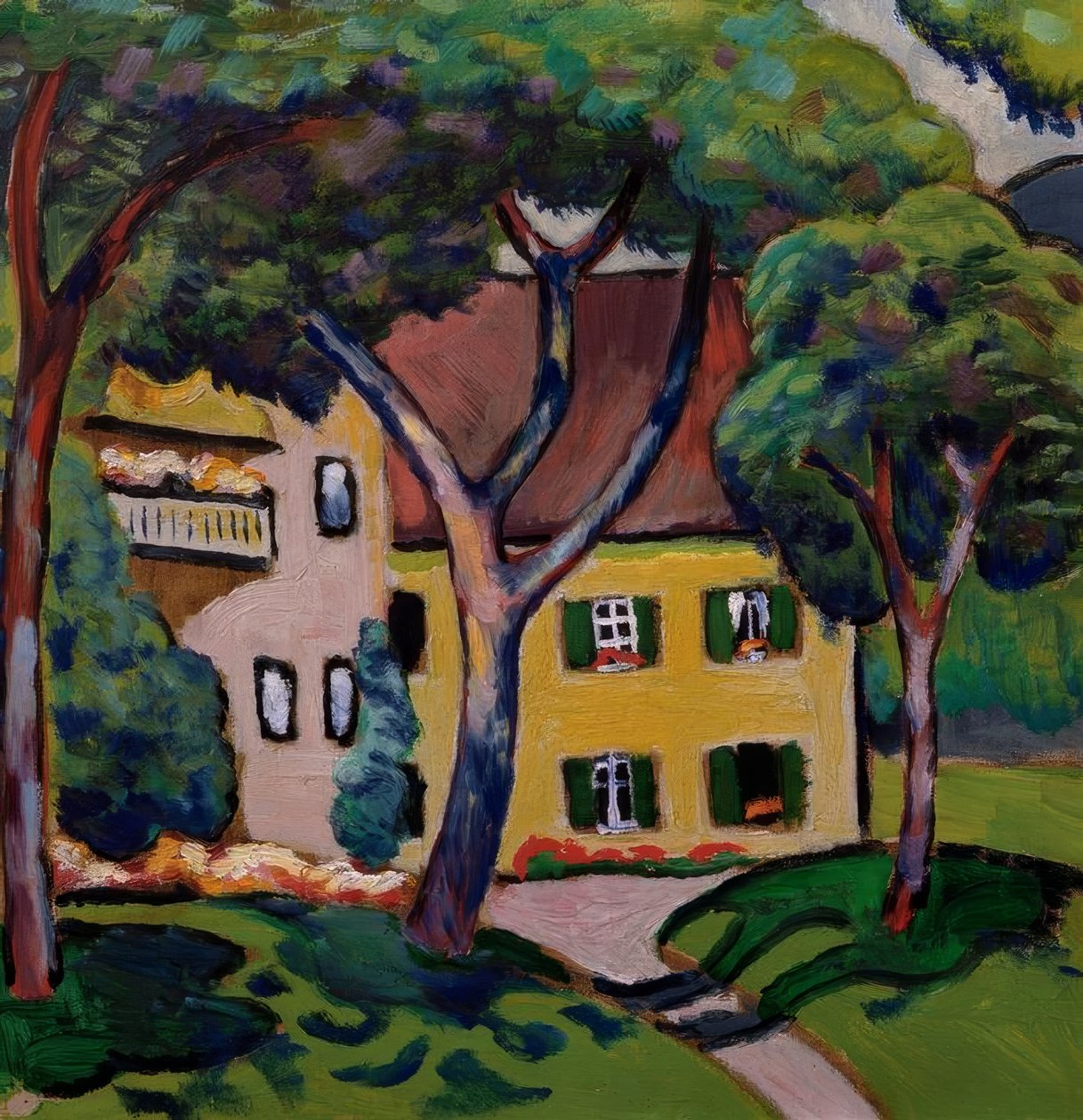 Staudacherhaus Tegernsee-ben alkotó: August Macke