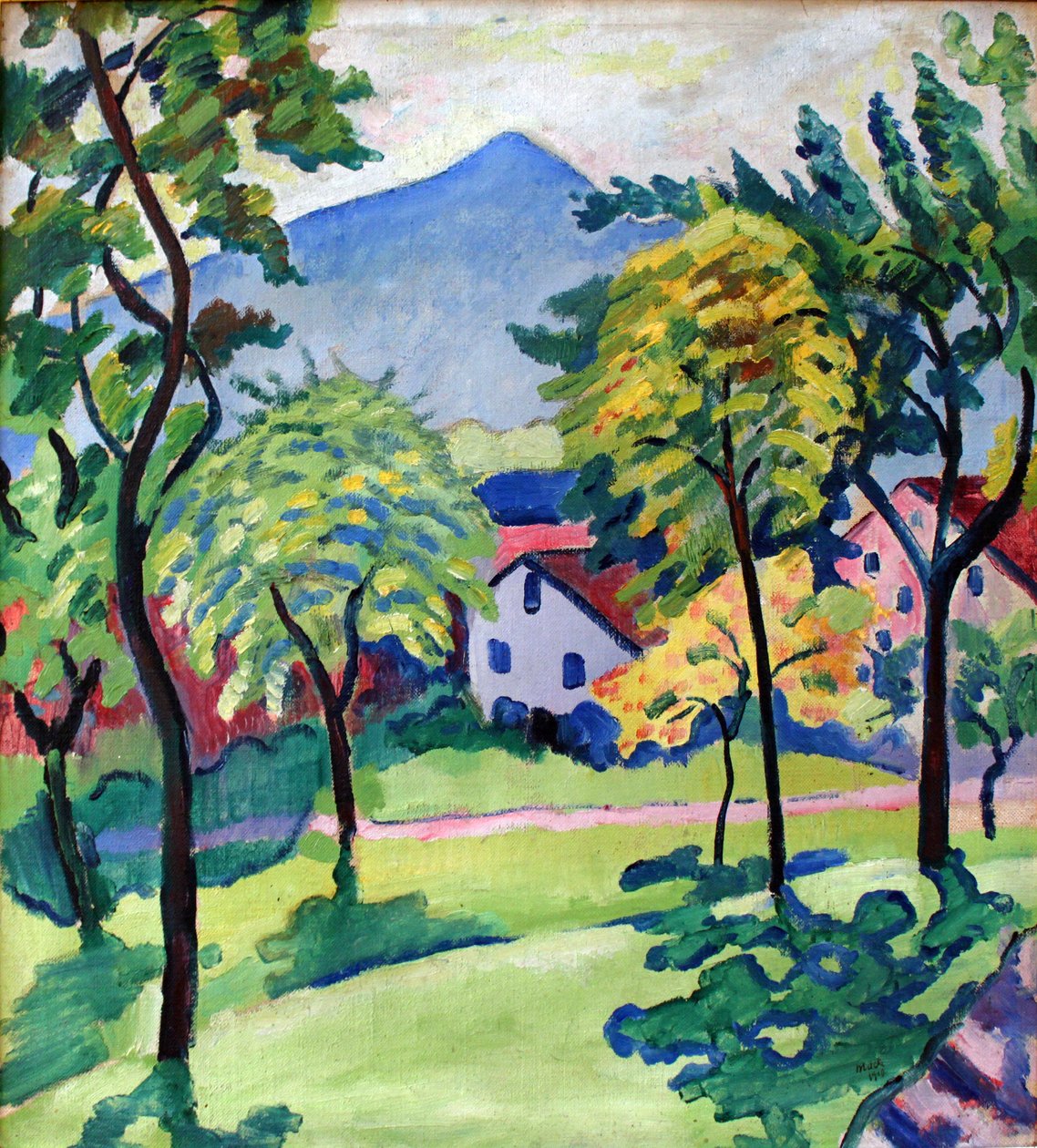 Tegernsee táj alkotó: August Macke