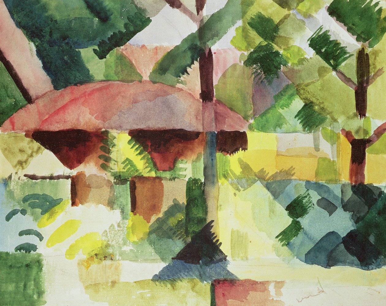 A kert, 1914 alkotó: August Macke