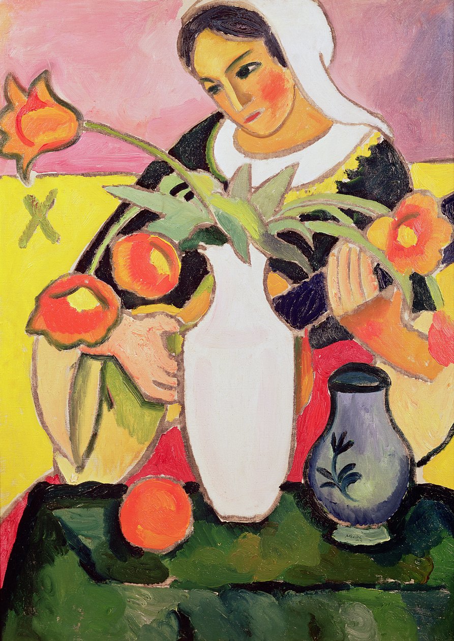 A lantos, 1910 alkotó: August Macke