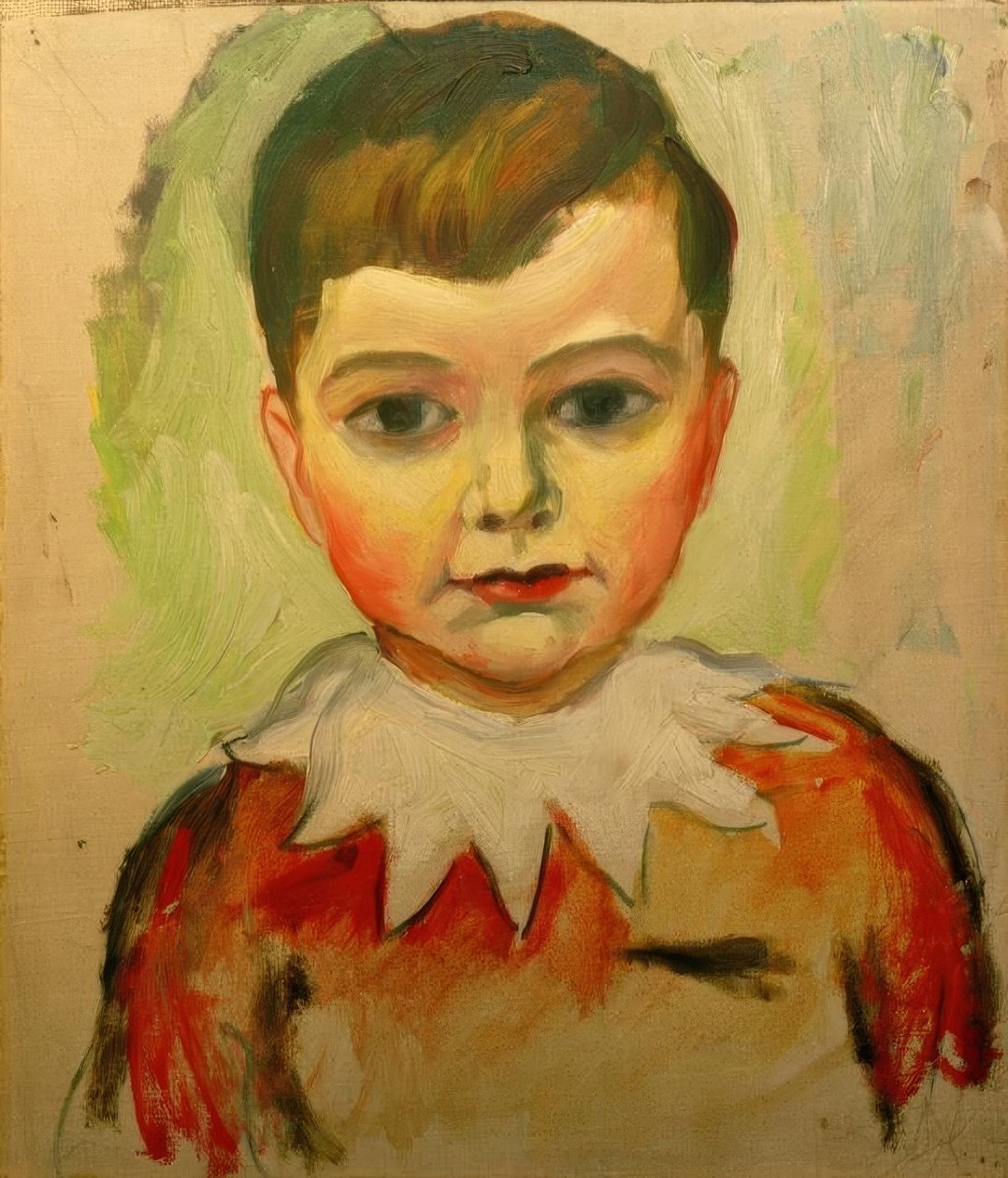 Walter csipkegallérral alkotó: August Macke