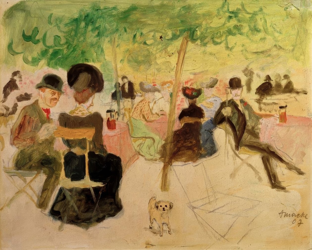 Taverna kertje alkotó: August Macke