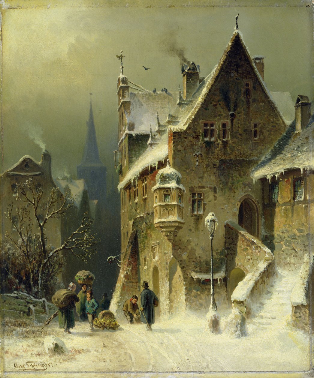 Egy kis város a Rajnában alkotó: August Schlieker