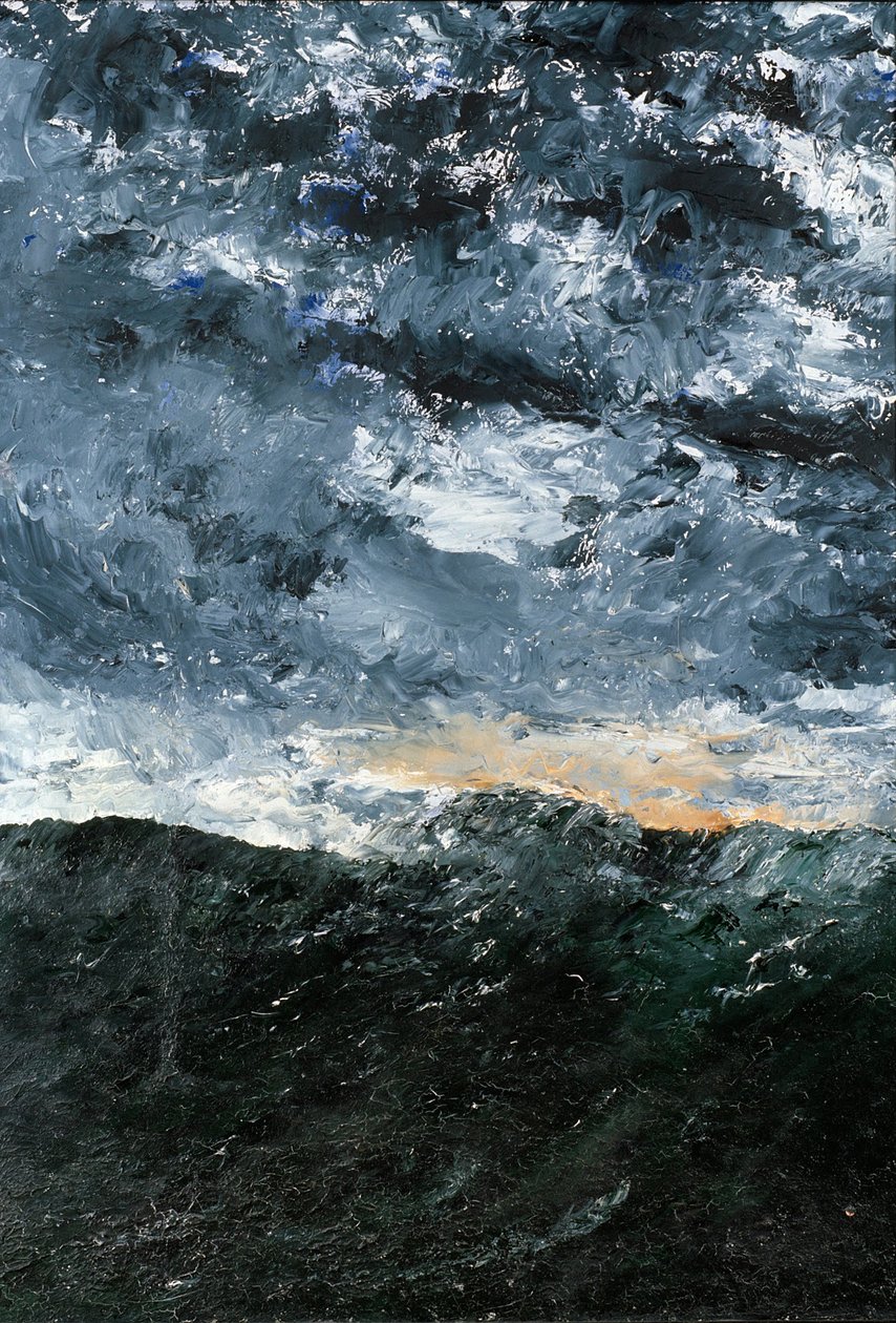 Tájkép, tengeri táj- Vågen VIII (VIII. Hullám) alkotó: August Johan Strindberg