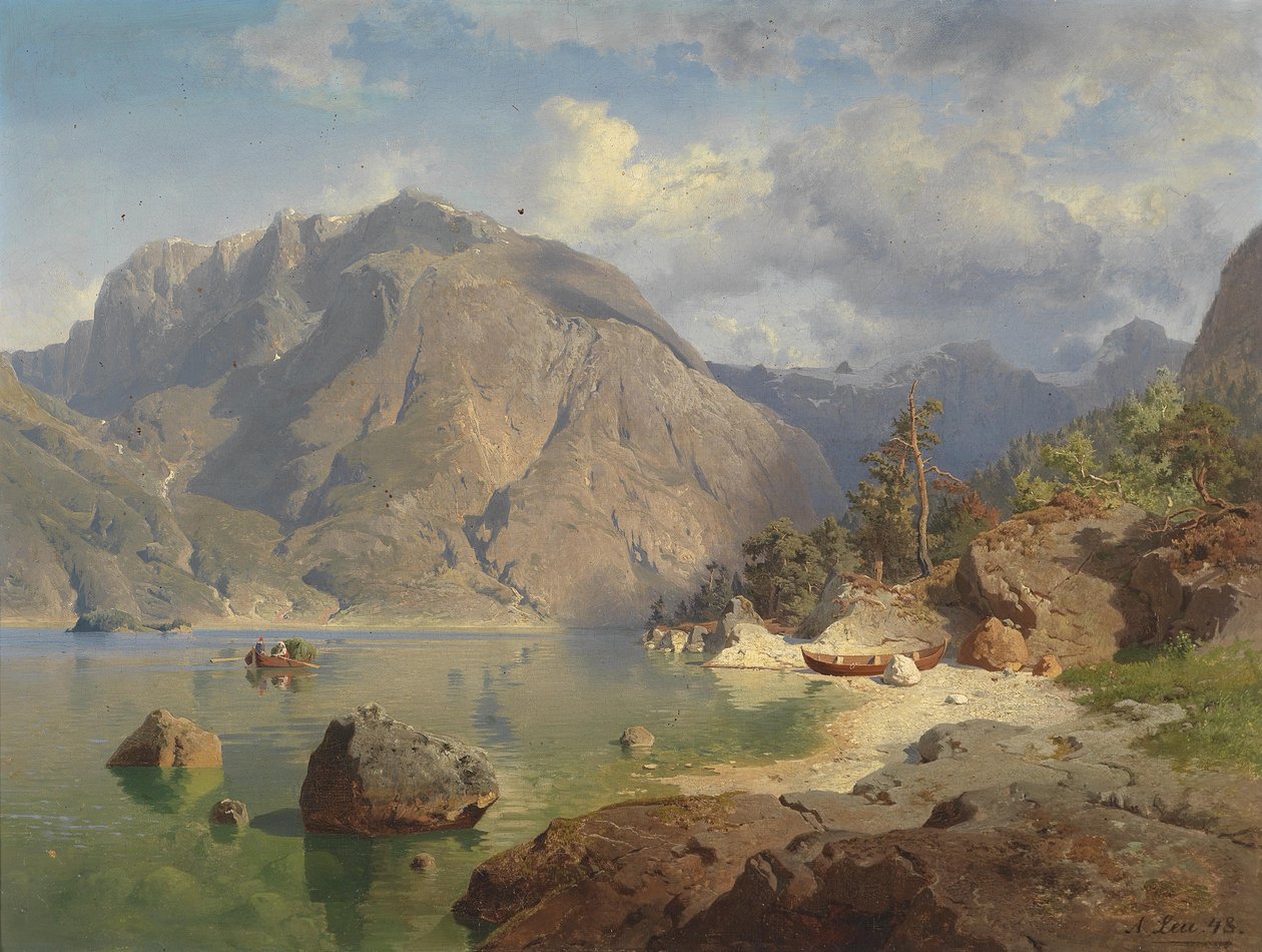Hegyi tó alkotó: August Wilhelm Leu