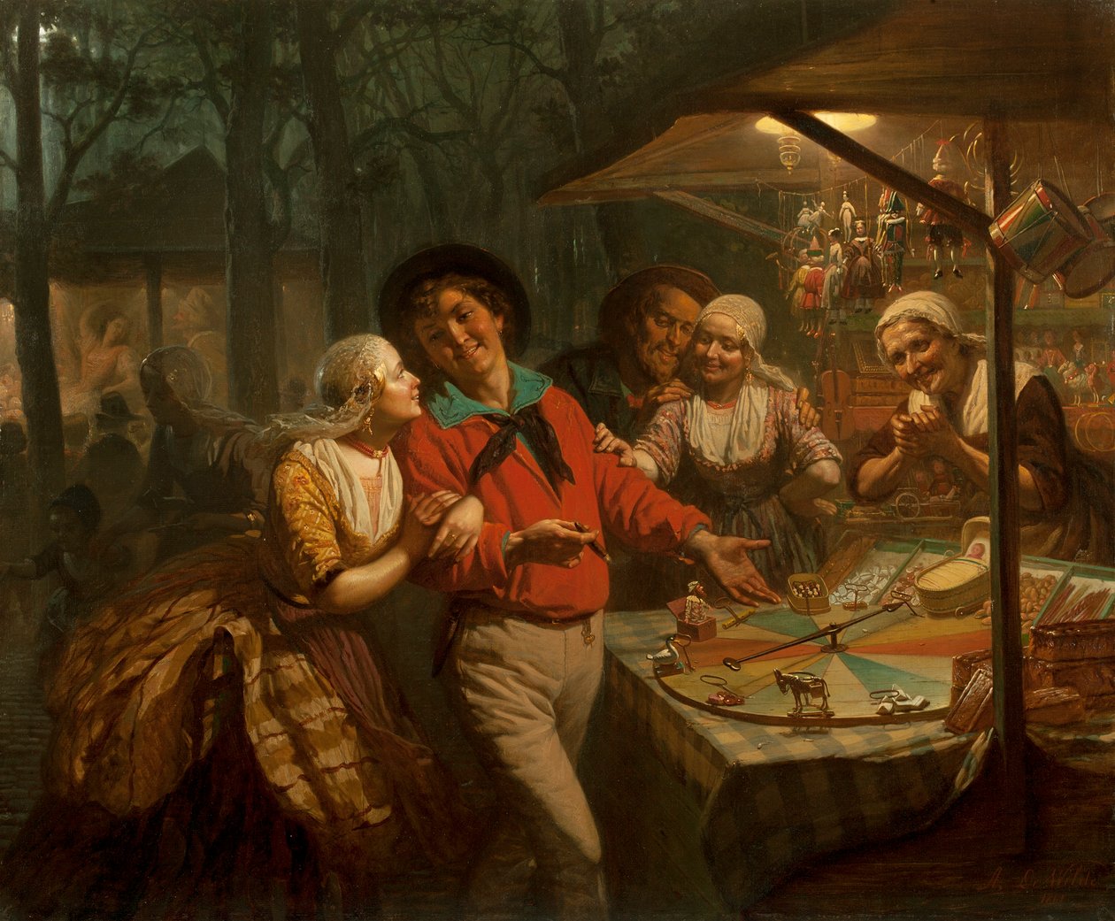 A szerencsekerék, 1861 alkotó: August de Wilde