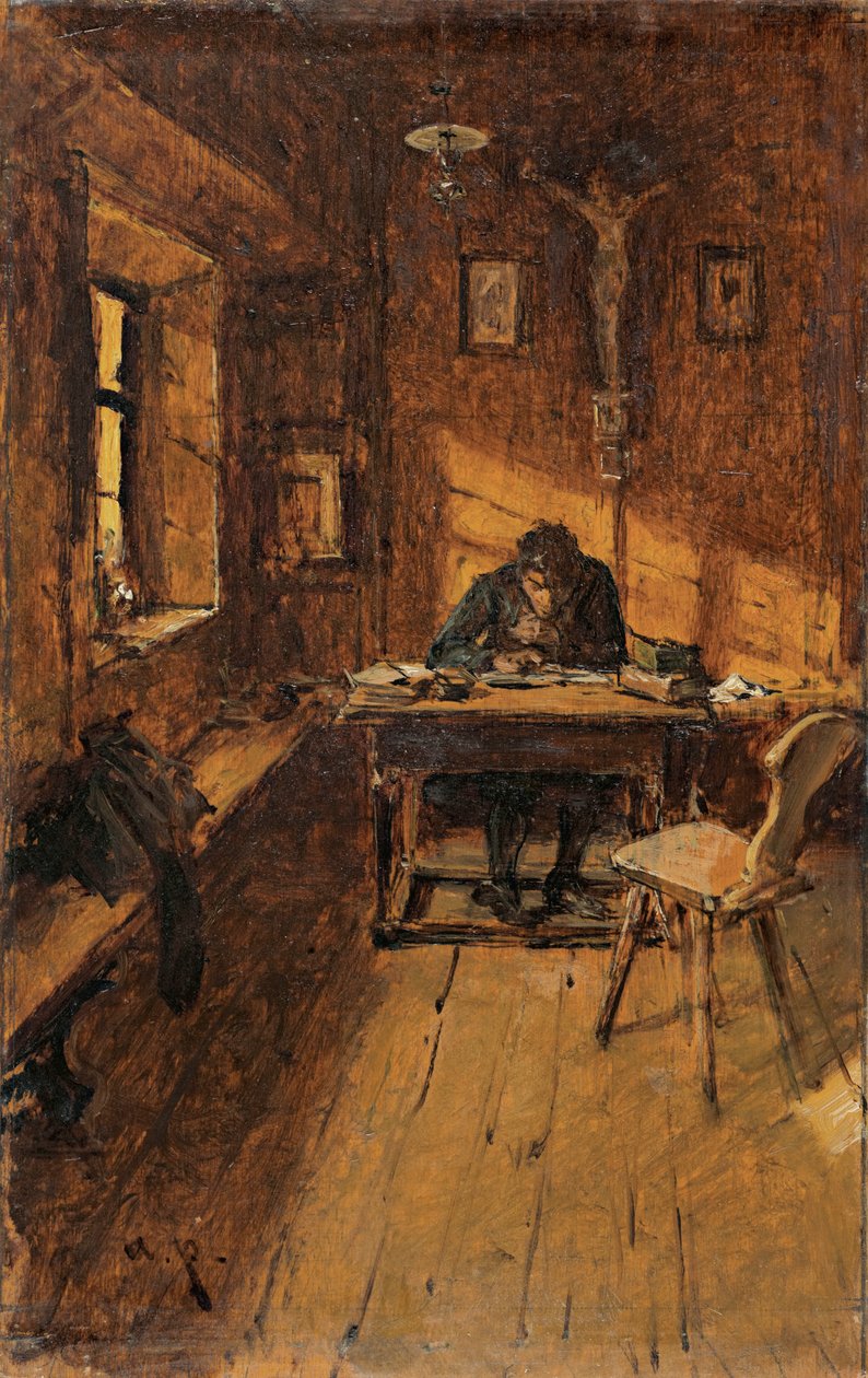 A falu jegyzője alkotó: August von Pettenkofen