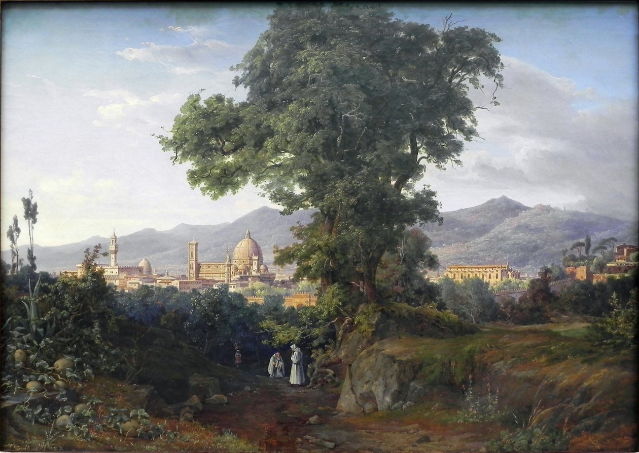 Német: Firenze látképe Firenze látképe alkotó: August Ahlborn