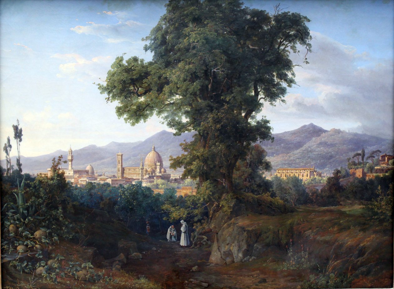 Német: Firenze látképe Firenze látképe alkotó: August Ahlborn