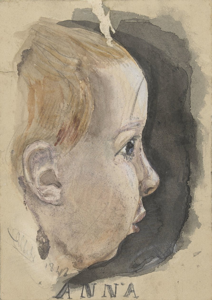 Anna Allebé portréja alkotó: August Allebe