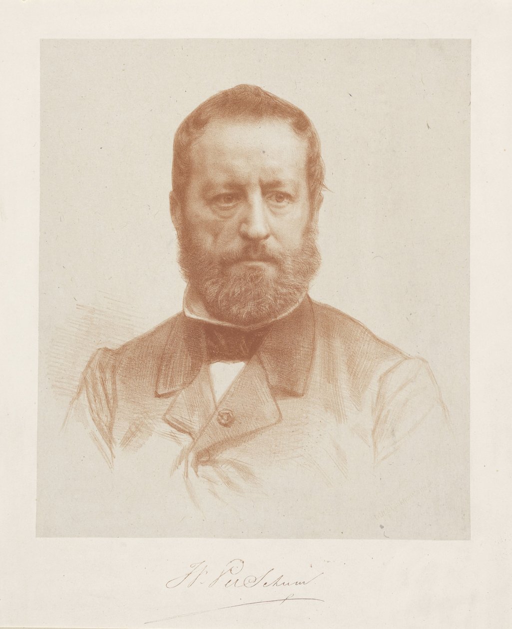 Wouter Verschuur művész portréja alkotó: August Allebe