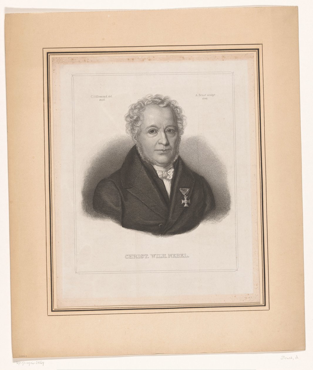 Krisztus portréja. wilh. Nebel alkotó: August Brust