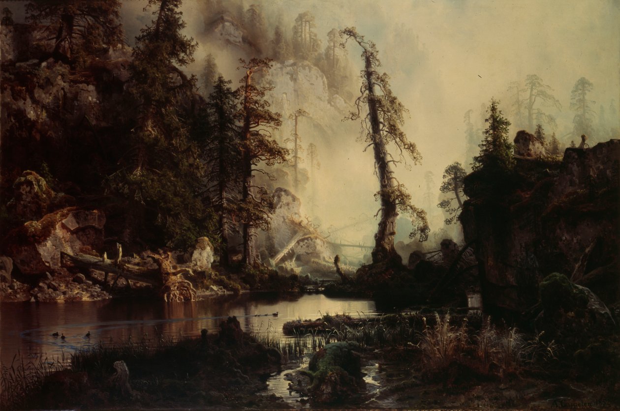 Fekete-tó alkotó: August Cappelen