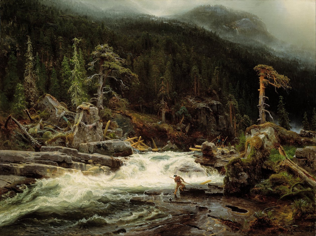 Vízesés Telemarkban alkotó: August Cappelen