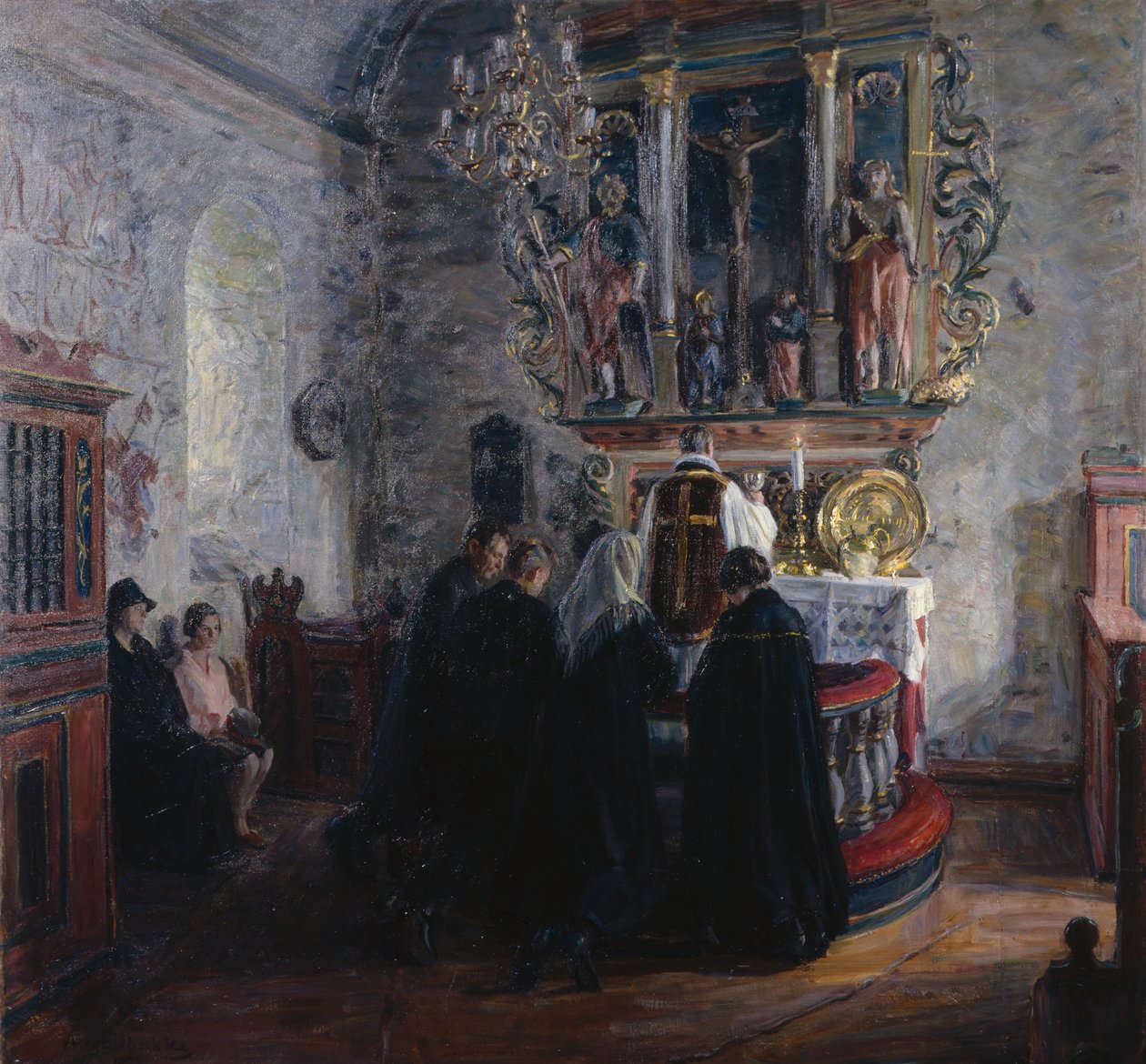 Szentáldozás, Dale templom Lusterben alkotó: August Eiebakke
