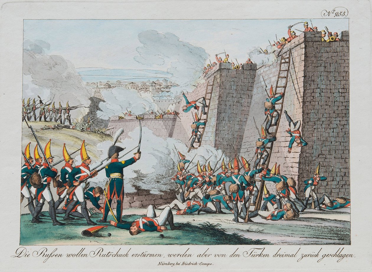 A rutchuk erőd ostroma, c. 1830 alkotó: August Friedrich Andreas Campe