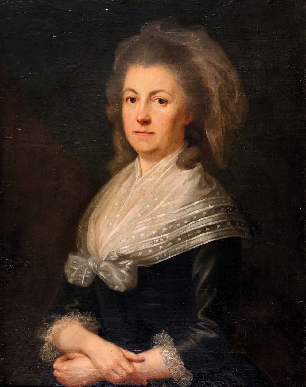 Francisca Catharina von Steiger portréja alkotó: August Friedrich Oelenhainz
