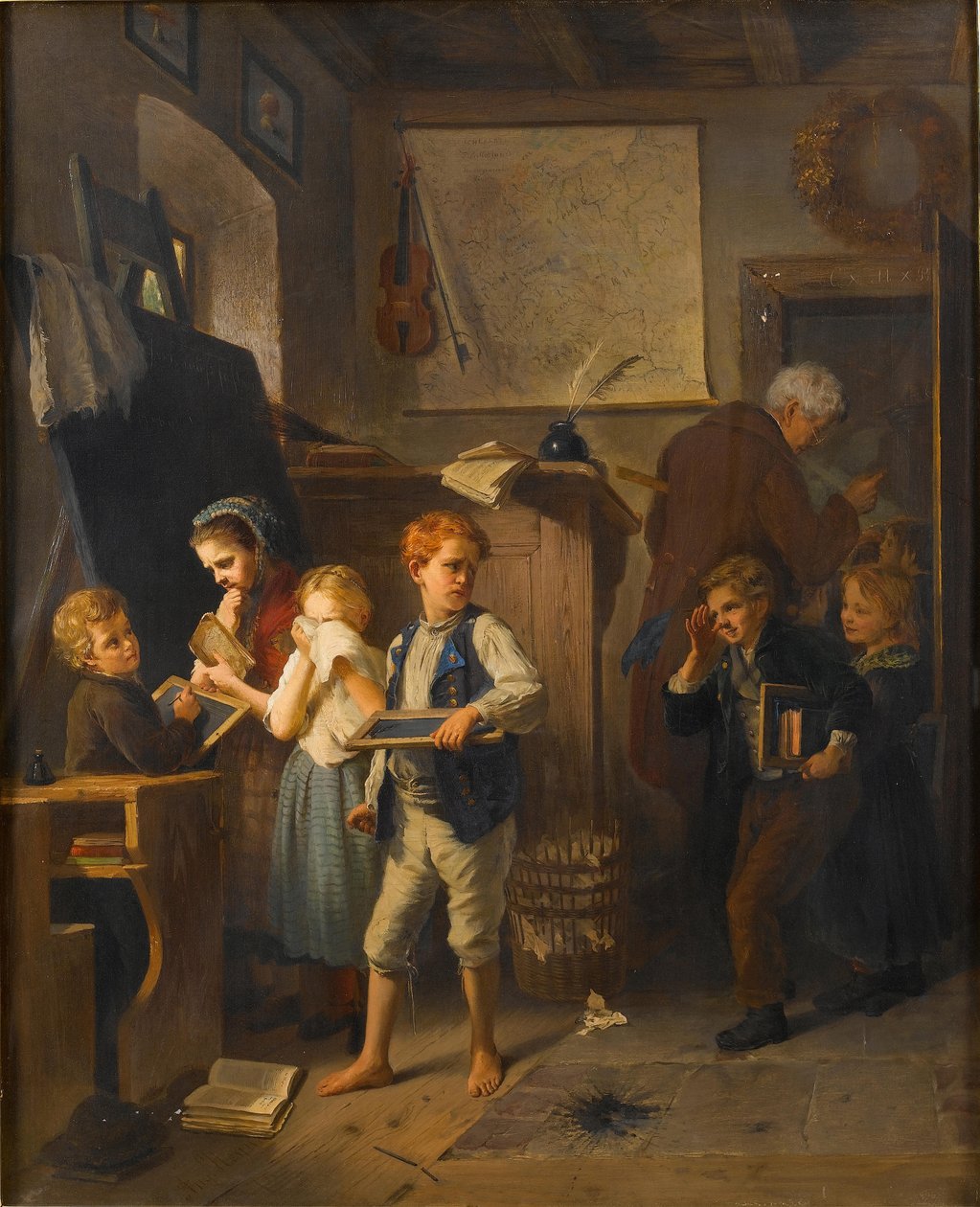 Egy rakoncátlan osztály, 1876. alkotó: August Heyn