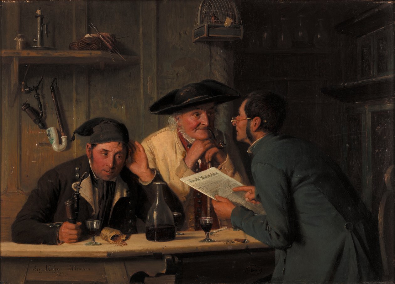 A falupolitikusok, 1877 alkotó: August Heyn