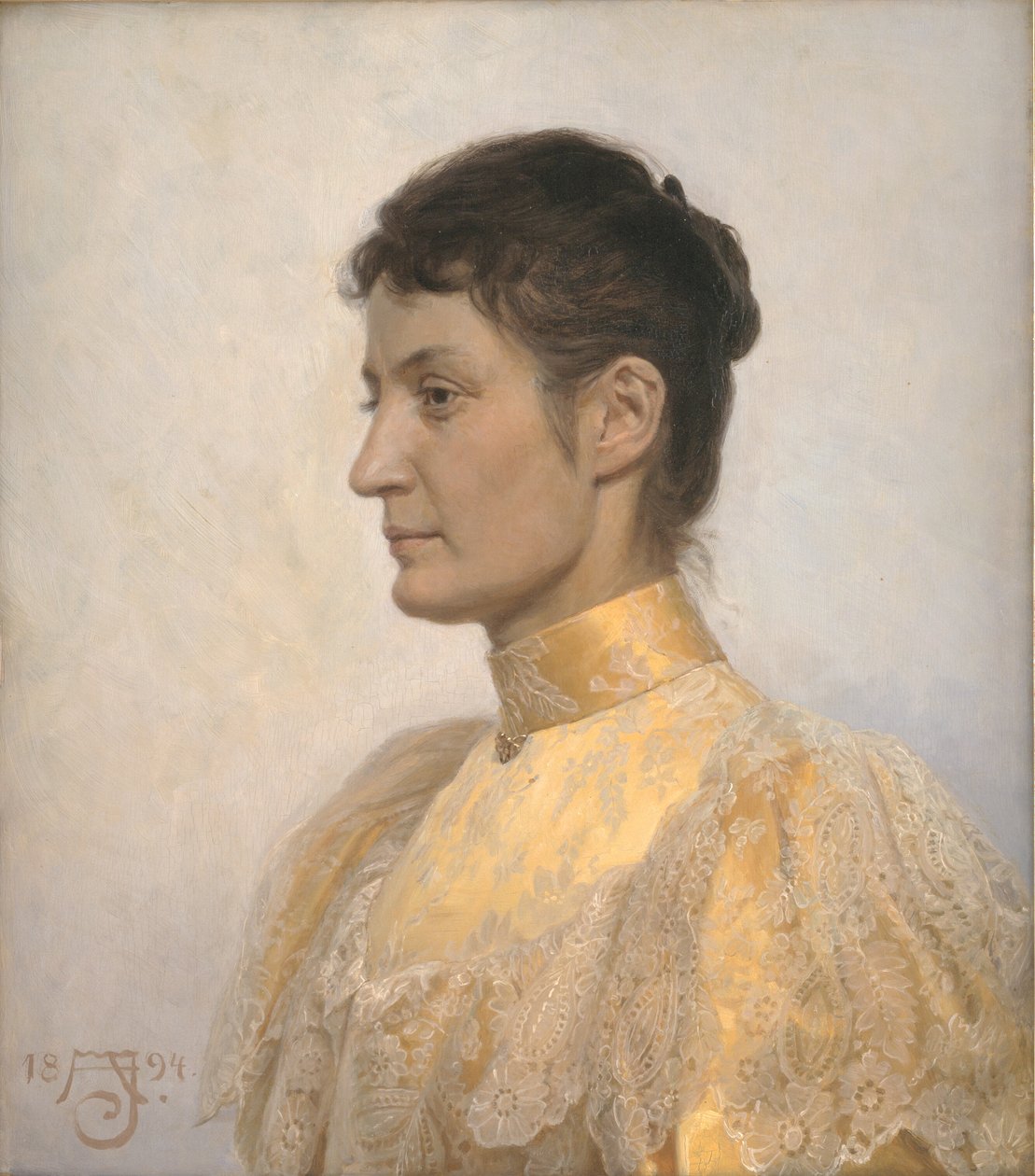 Marie Oppermann portréja alkotó: August Jerndorff