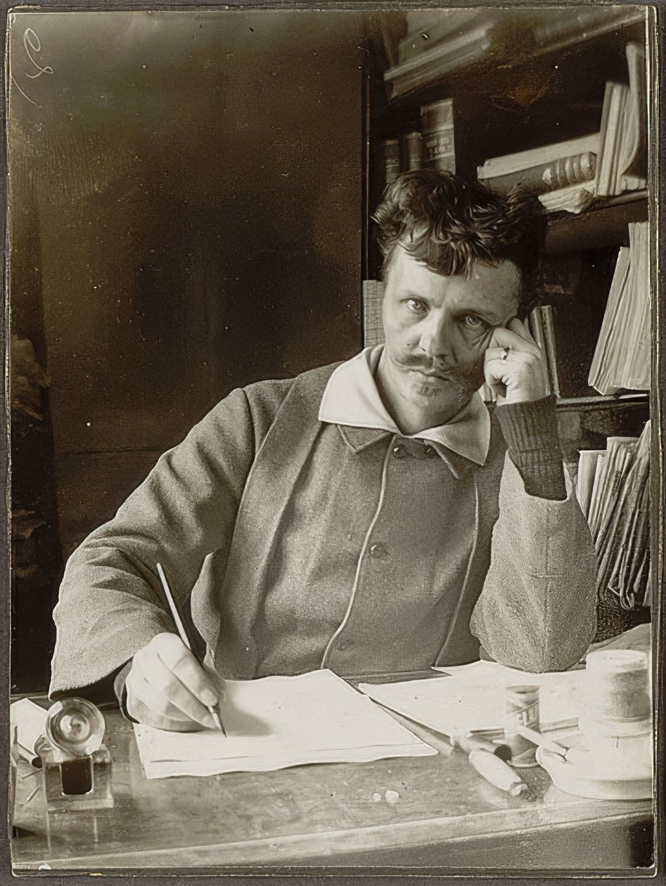 Önarckép. 1886 alkotó: August Johan Strindberg