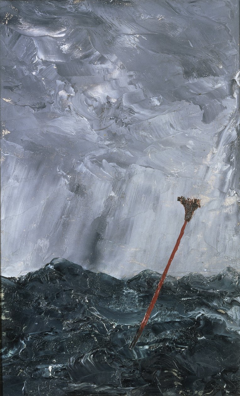Viharos tengeri seprű bója, 1892 (olaj, papír) alkotó: August Johan Strindberg