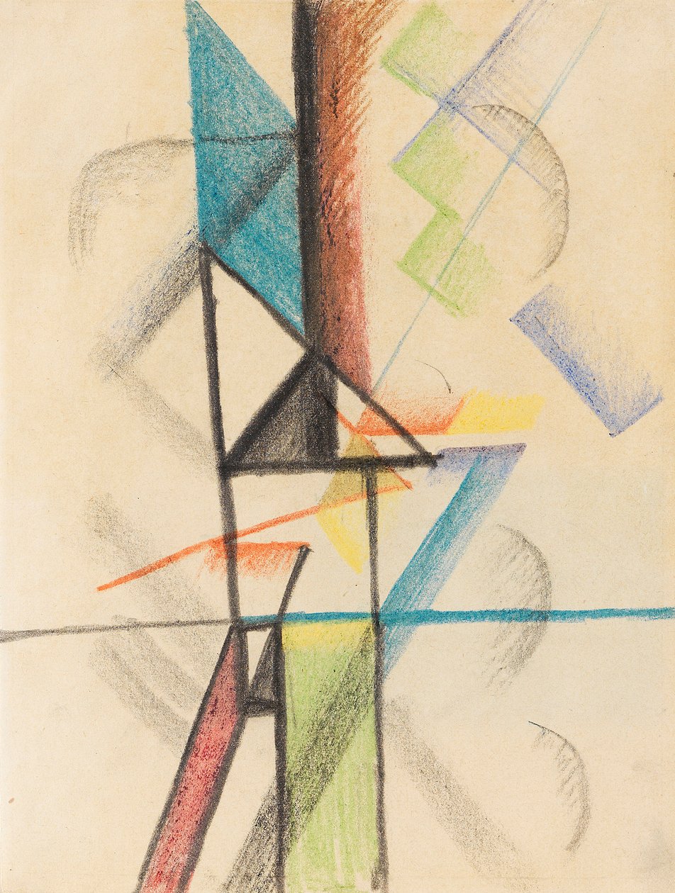 Absztrakt formák V, 1913. alkotó: August Macke