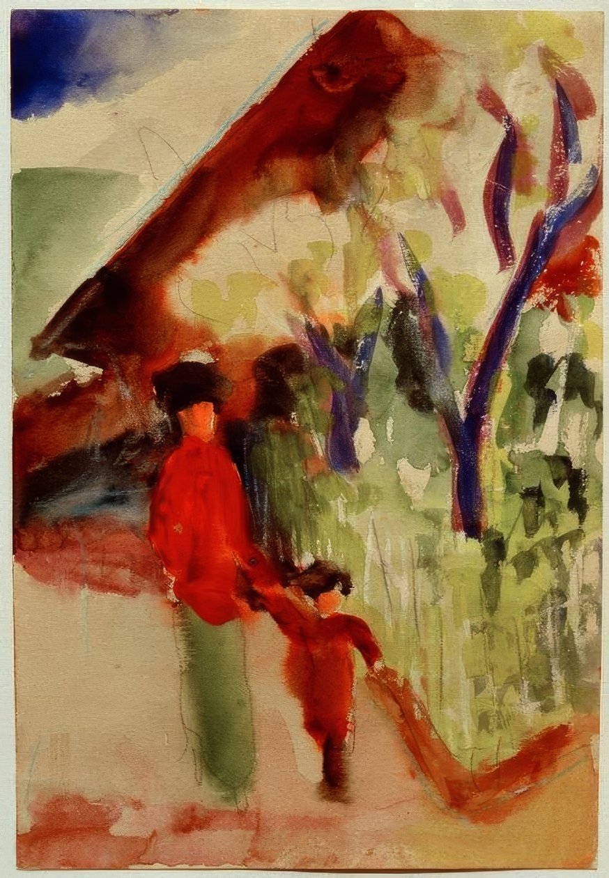 Schweizerhaus vagyok alkotó: August Macke