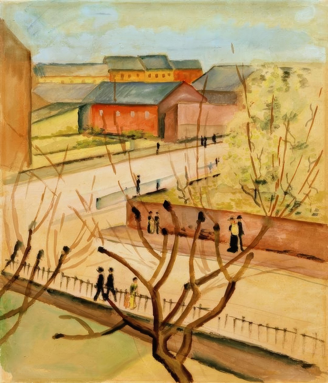 Kilátás az utcánkra tavasszal alkotó: August Macke