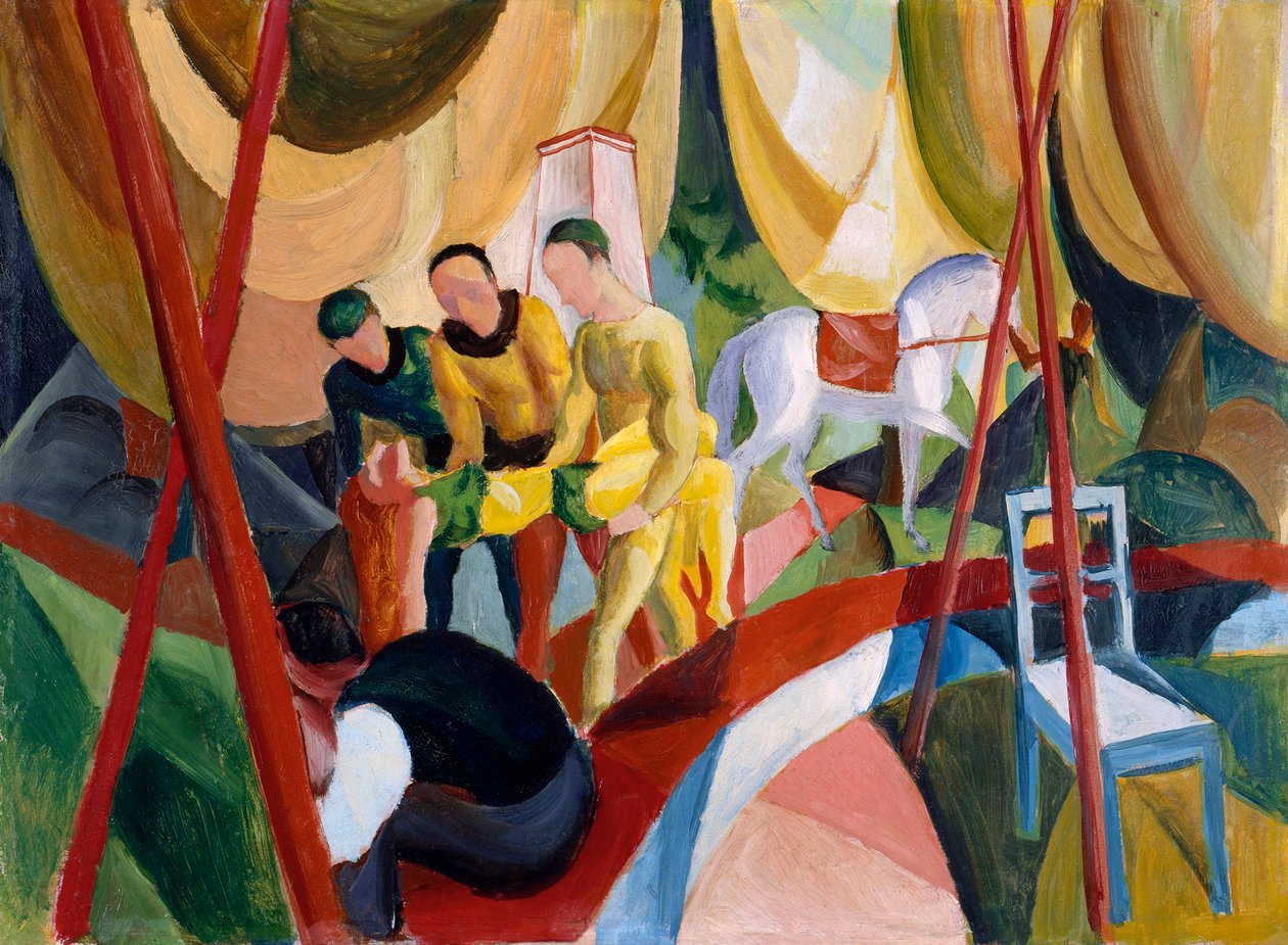 Cirkusz, 1913 alkotó: August Macke